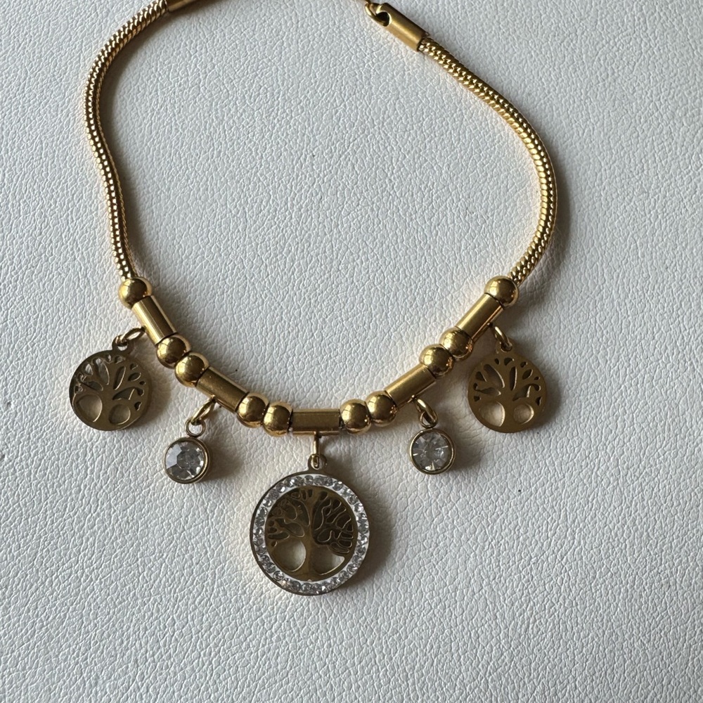 Elegant Gold Tree of Life Necklace - Picture 9 of 9